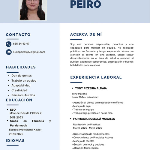 Técnica en farmacia y parafarmacia